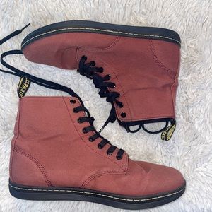 Women Cherry Red Dr.Martens ALFIE in Size 10